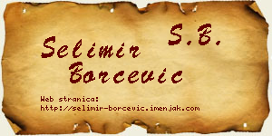 Selimir Borčević vizit kartica